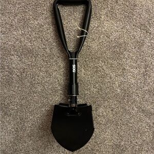 Compact Black Folding Shovel